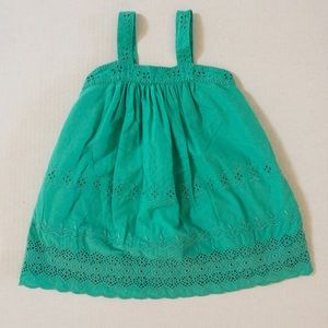 Baby Gap turquoise eyelet dress (2T)